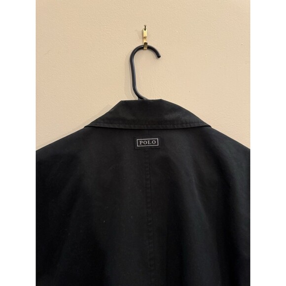 Vintage Polo Ralph Lauren Coat Men Black Field Barn Utility Jacket Work Chore XL - Picture 7 of 11